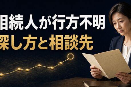 相続人が行方不明のときの探し方は？戸籍・探偵・家庭裁判所の順番