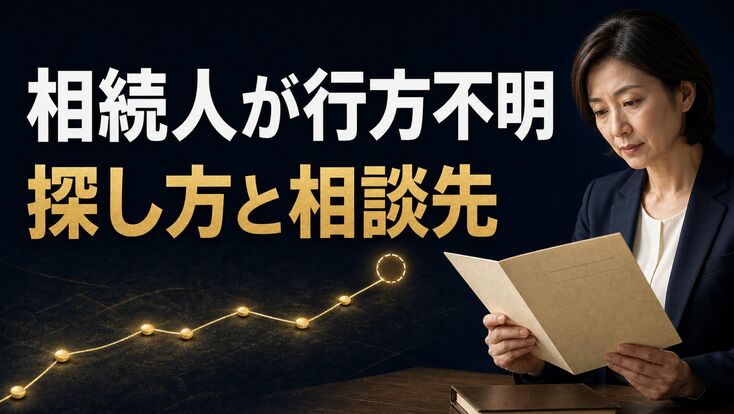 相続人が行方不明のときの探し方は？戸籍・探偵・家庭裁判所の順番