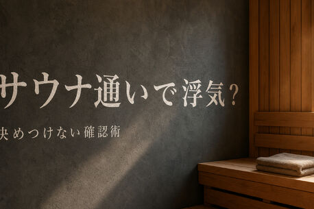 サウナ通いで浮気を疑ったときに確認すること｜決めつけないための記録と相談の順番